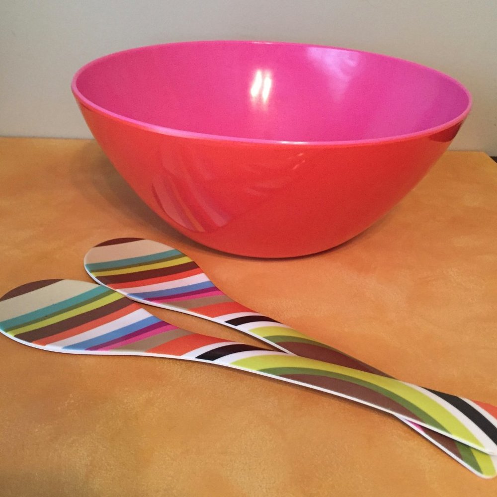 French Bull Melamine Salad Set